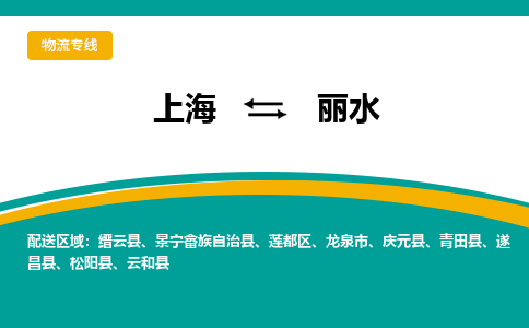 上海到丽水物流公司服务-日用百货运输专线「保证时效」