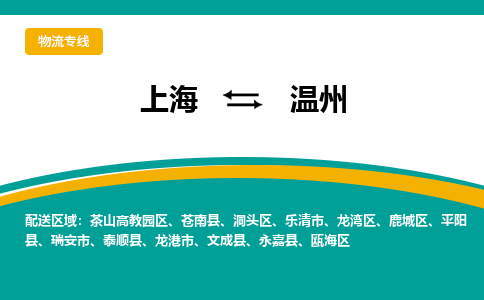 上海到温州物流公司服务-装饰材料运输专线「全境派送」