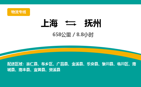 上海到抚州物流公司服务-家具运输专线「市县直达」