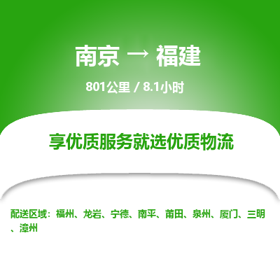 南京到泉州物流公司_南京到泉州直达货运专线
